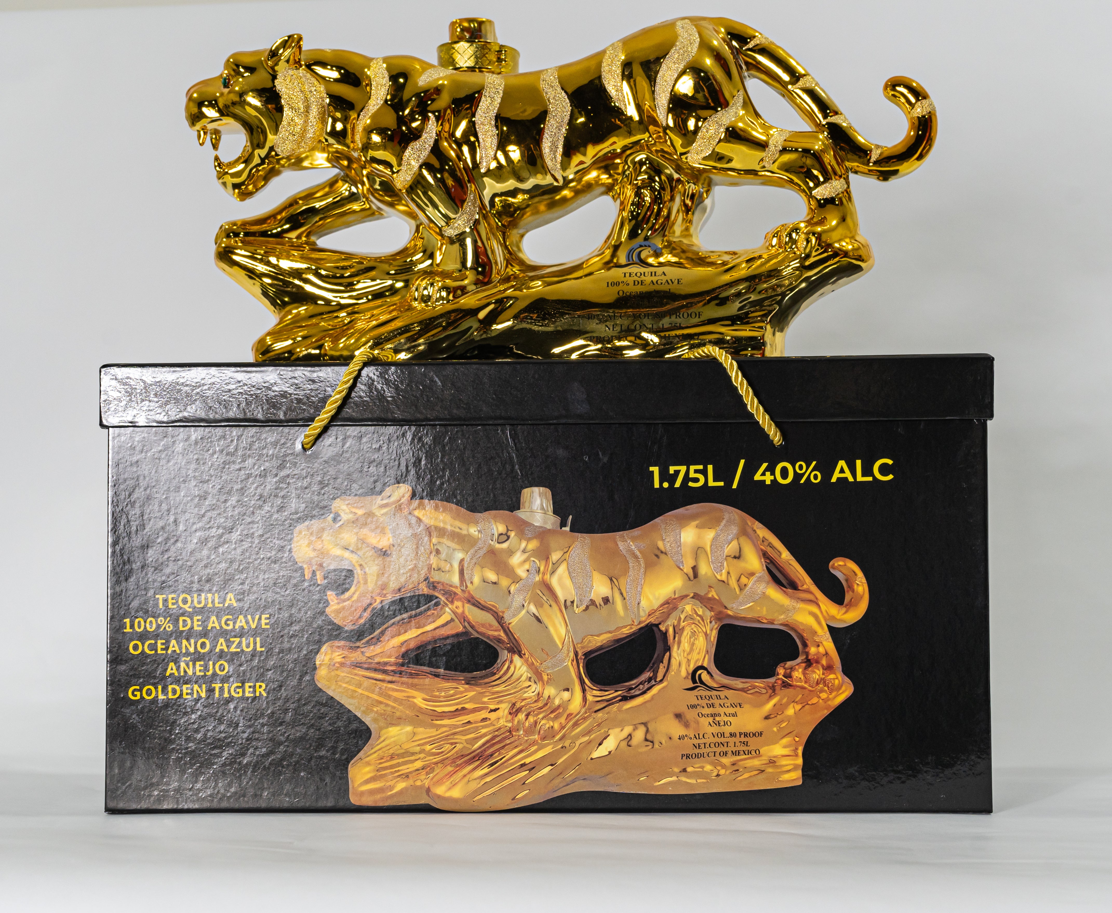 Buy Oceano Azul Golden Tiger Anejo Tequila 1.75L Online - Oceano