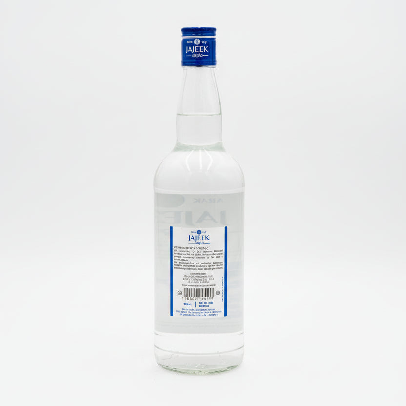 Arak Jajeek Blue Label 750ml High Proof Jordanian Arak 50% ABV