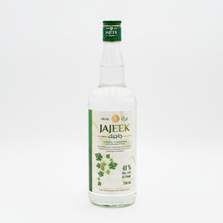 Arak Jajeek Green Label 750ml Authentic Jordanian Arak 41% ABV